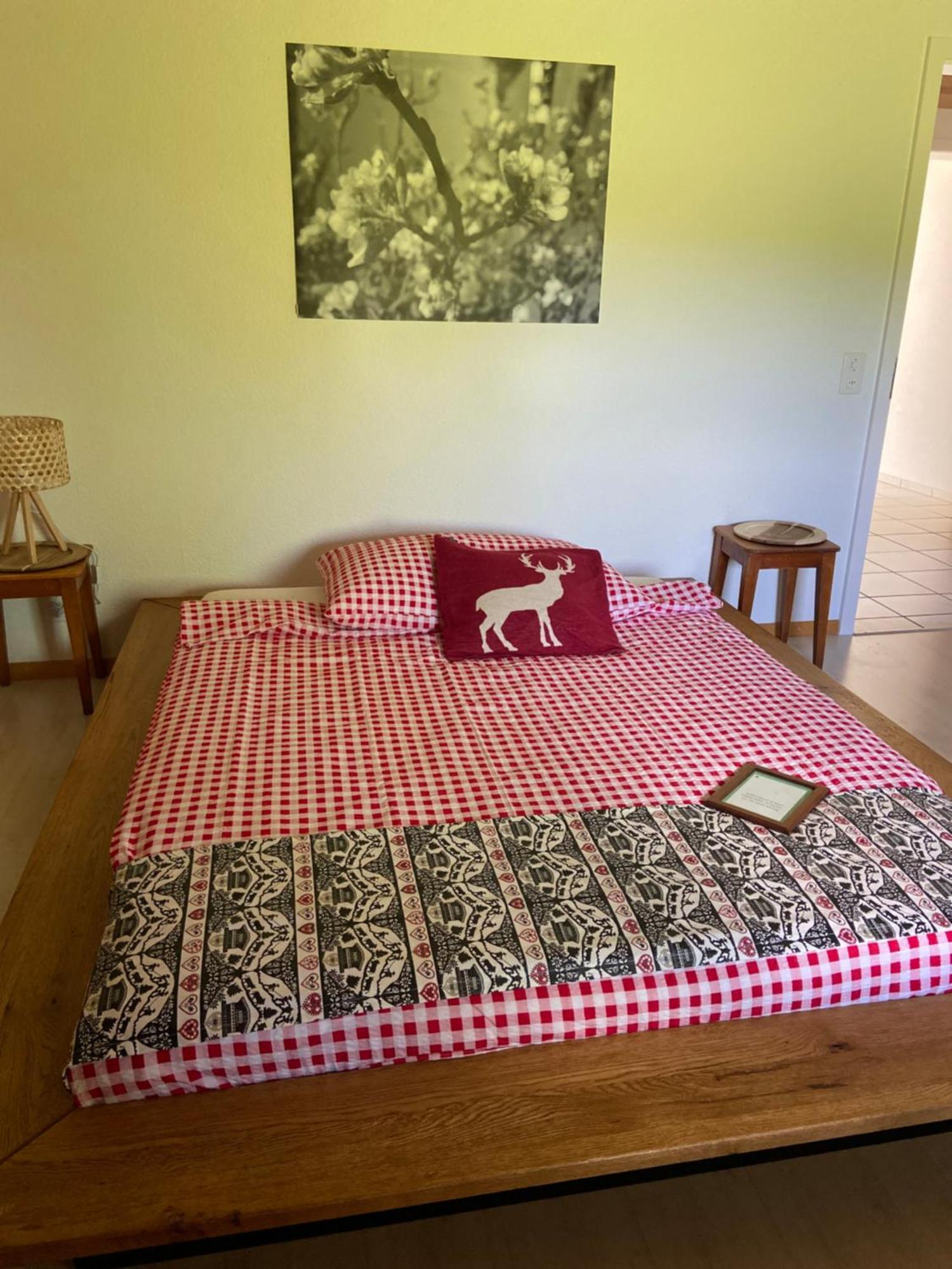 Naturnahe Familienwohnung Ruschegg Buitenkant foto