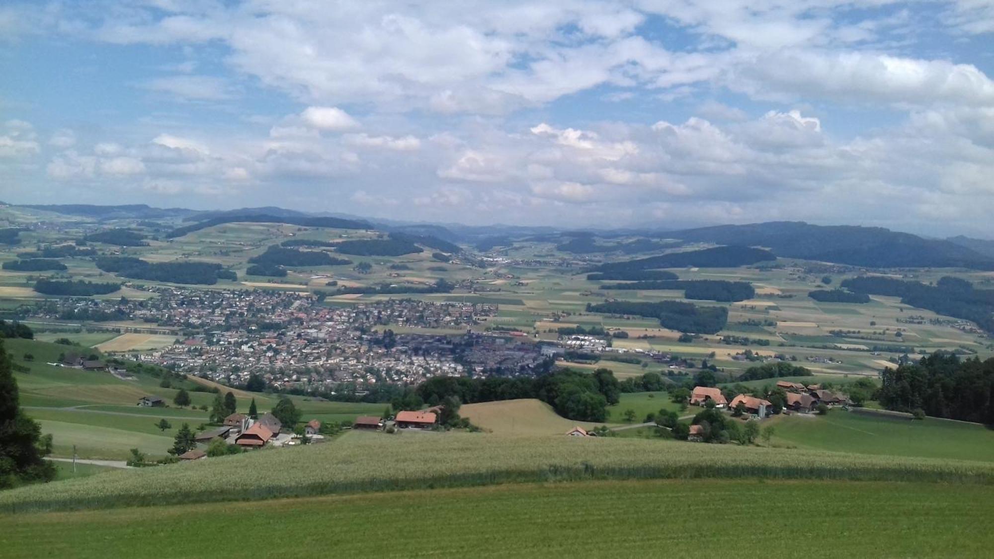 Naturnahe Familienwohnung Ruschegg Buitenkant foto