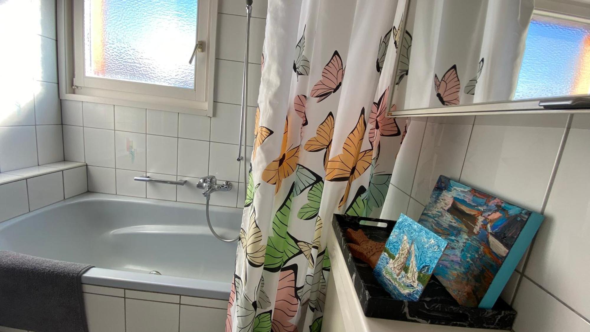 Naturnahe Familienwohnung Ruschegg Buitenkant foto